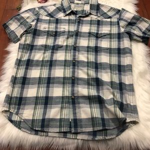 Lucky Brand Slim Fit Two Pocket Plaid Shirt
